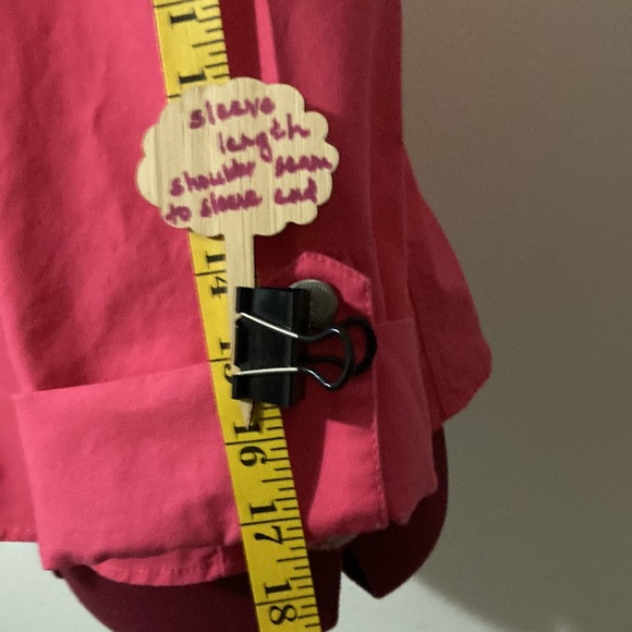 Hearts of Palms Pink Jacket. Size 14-16 approximate. Neckline with decoration. - Picture 3 of 9